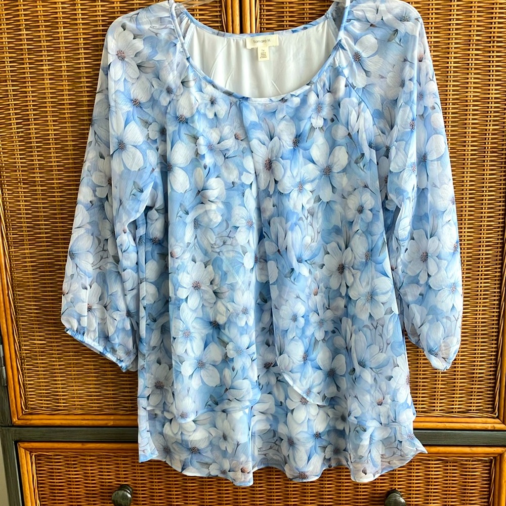 Floral Blue Women's Tunic